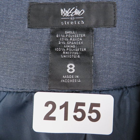 Mossimo* Women's Fully Lined 1/4 Backside Zipper 6" Slit Midi Skirt~ Size 8 - Picture 3 of 6